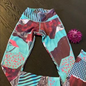 Green leggings reebok